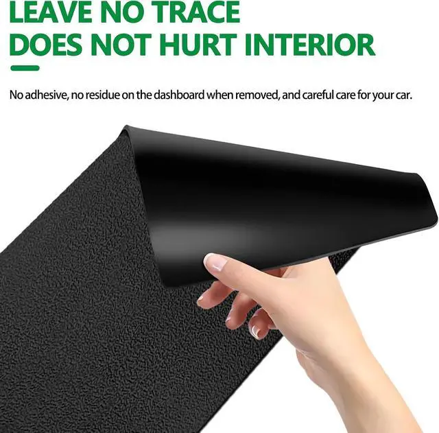 Alt view image 4 of 7 - Dashboard mat Rubber Non-Slip mat, 15.7"x7.8" Large Size car Non-Slip mat, car Dashboard Accessories for car Interior Organizer.