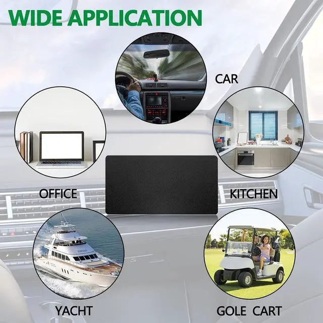 Alt view image 5 of 7 - Dashboard mat Rubber Non-Slip mat, 15.7"x7.8" Large Size car Non-Slip mat, car Dashboard Accessories for car Interior Organizer.
