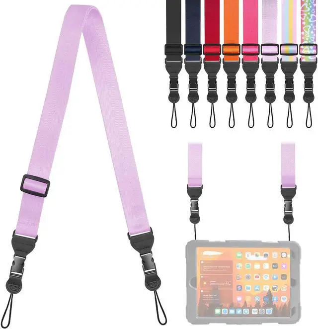 Main image of Adjustable Shoulder Strap, Comfortable Camera Strap, Neck Lanyard for iPad Tablet Case, Camera, Binocular, Luggage Bag (Purple Shoulder Strap)