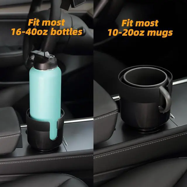 Alt view image 6 of 6 - TYKOR Car Cup Holder Expander, Extender for Car with Adjustable Base | Cup holder Adapter, Fits Yeti 24/36/46oz, Owala 12/24/40oz, Large Bottles and Mugs in 3"-3.9" (16-40oz)