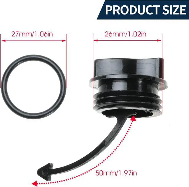 Alt view image 2 of 3 - Drain Plug for SeaDoo for GTI SE Limited Rental for GTR for GTS for GTX for Spark 300 900 Wake 130 155 260 2009-2021 Replaces 292001352 292001320 292002024, 4 Pcs