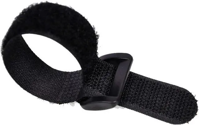 Alt view image 4 of 7 - 10Pack 1x8 Reusable Nylon Cable Straps with Buckle for Cords Organizer | Self-adhesive, Fastening Hook and Loop Cables,black Securing Straps,Cinch Straps,Adjustable, Heavy Duty Cords Storage tidy