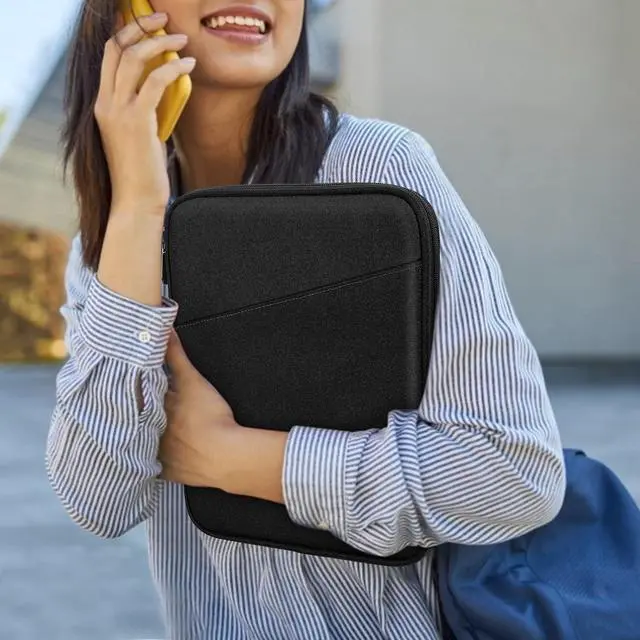 Alt view image 7 of 7 - Dadanism 9-11 Inch Tablet Sleeve Bag Carrying Case, Black | Fits iPad (A16) 11th Gen 11", iPad 10th Gen 10.9" Air 5/4, iPad Air M4/Pro 11", iPad 9/8/7th 10.2", Galaxy Tab A11+ Plus 11"