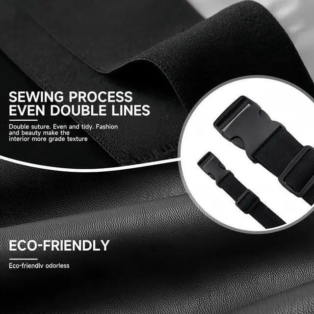Alt view image 5 of 6 - Car Tissue Box Holder, PU Leather car Napkin Organizer with Pockets | Fits Full Tissue Box, Secure Easy Install, Dual Mesh Storage Pockets, Great Gift for Drivers
