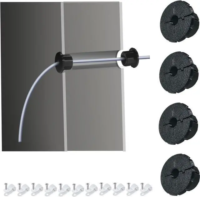 Main image of Compatible with Starlink Cable Grommet,1/2 inch,3/4 inch,1 Inch Wall Grommet for Starlink Cables,Starlink Cable Routing Kit,Star Link Accessories,(1/2 inch,4 Packs)