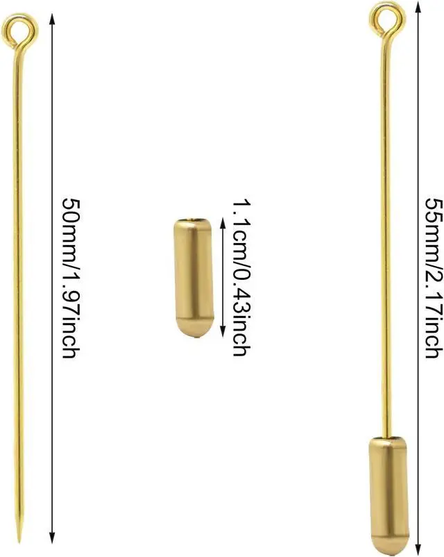 Alt view image 2 of 7 - Honbay 20PCS Jewelry Making Safety Pins, Gold, Copper, Classic Style