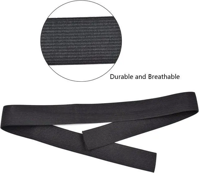 Alt view image 2 of 6 - 6 Pcs Wig Band Black Elastic Bands for Wigs Lace Frontal/Lace Closure (Width 2.5 cm)
