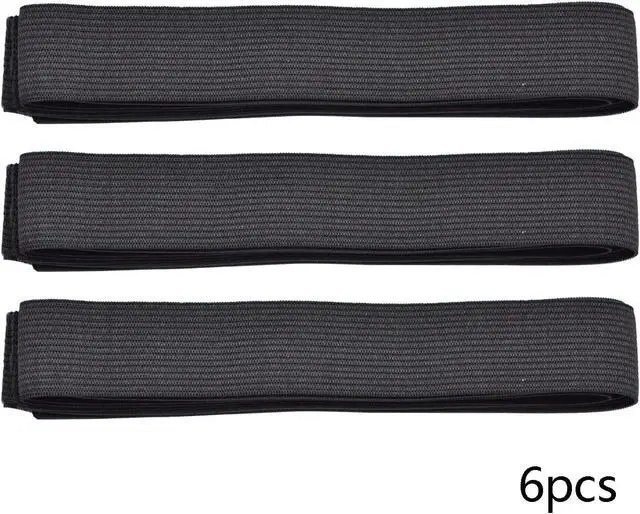 Alt view image 4 of 6 - 6 Pcs Wig Band Black Elastic Bands for Wigs Lace Frontal/Lace Closure (Width 2.5 cm)