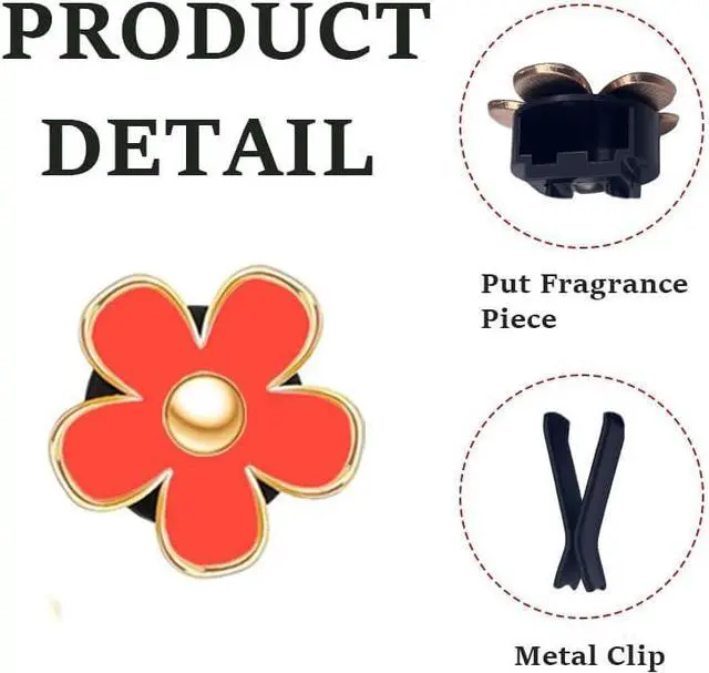 Alt view image 3 of 7 - Air Vent Clips - 6 Pcs Daisy Flower Car Decoration for Air Vent & Conditioning - Handmade Car Interior Accessories Decor - Cute Charm & Gifts for Women