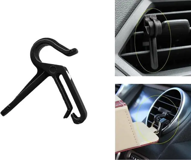 Alt view image 6 of 7 - 20 Pack Car Vent Hook Hanger Replacement Clips Mount Key Holder for Car Air Vent Pouch Storage Bag Organizer with Pocket Hanging Phone Holder Newspaper Bags Car Trash Bag Face Mask