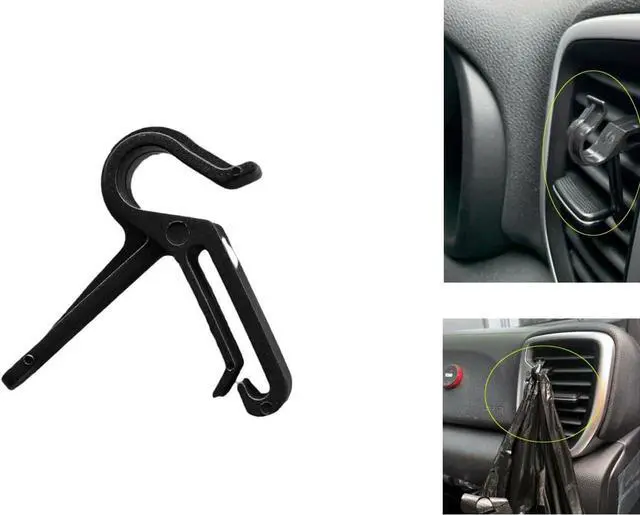 Alt view image 7 of 7 - 20 Pack Car Vent Hook Hanger Replacement Clips Mount Key Holder for Car Air Vent Pouch Storage Bag Organizer with Pocket Hanging Phone Holder Newspaper Bags Car Trash Bag Face Mask