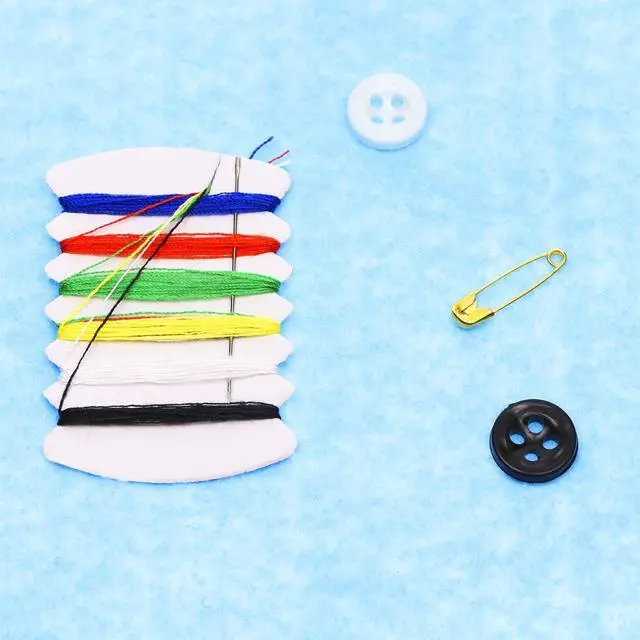 Alt view image 3 of 4 - Shapenty Small Simple Handy Travel Sewing Kits Thread Repair Emergency Kit with with Needles, Threads, Button, Safety Pin for Gift Home Hotel Amenities Necessities (10)