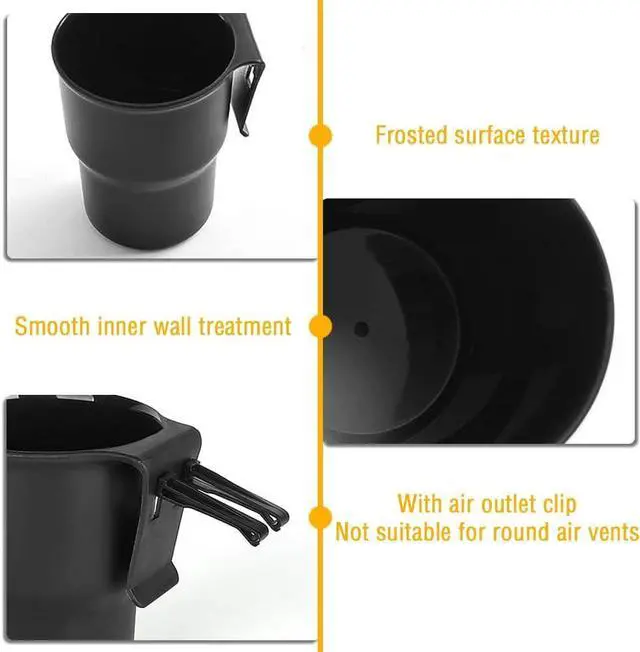 Alt view image 3 of 7 - Hanging Cup Holder with 2 Kinds of Hooks,Multi-Function Car Cup Holder Organizer Car Trash Can on Air Vents or Car Window Cup Holder for Drinks,Glasses Holder,Pen