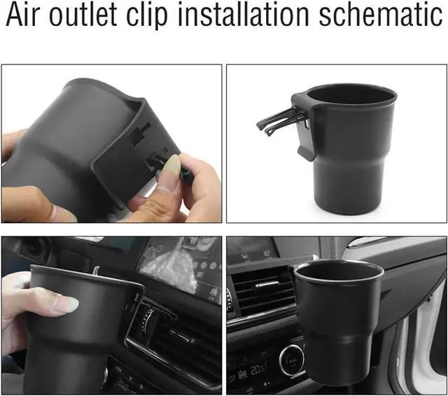 Alt view image 7 of 7 - Hanging Cup Holder with 2 Kinds of Hooks,Multi-Function Car Cup Holder Organizer Car Trash Can on Air Vents or Car Window Cup Holder for Drinks,Glasses Holder,Pen