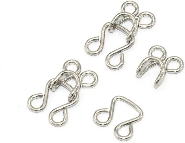 Alt view image 2 of 5 - Lakesstory Hook & Eyes for Bra, Clothing, Trousers, Skirt - 4 Sets in a Pack - Sewing Fasteners - Unisex, Adult - 4 count