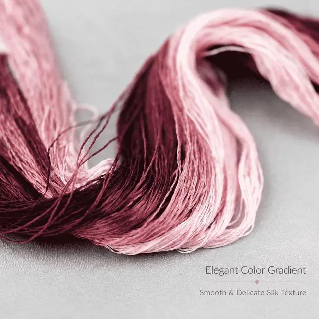Alt view image 4 of 7 - 6 Skeins Mulberry Silk Floss Embroidery Thread Floss-Cross Stitch Threads China Silk Woven Jewelry Threads DIY Sewing Kits (16)