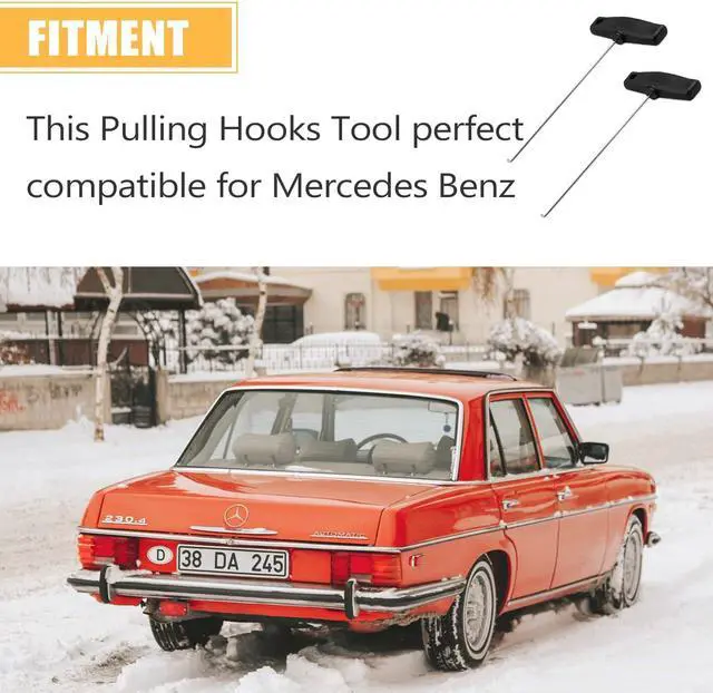 Alt view image 2 of 6 - Mekar Instrument Cluster Removal Pulling Hooks Tool Dashboard Removing Tool Compatible for Mercedes Benz