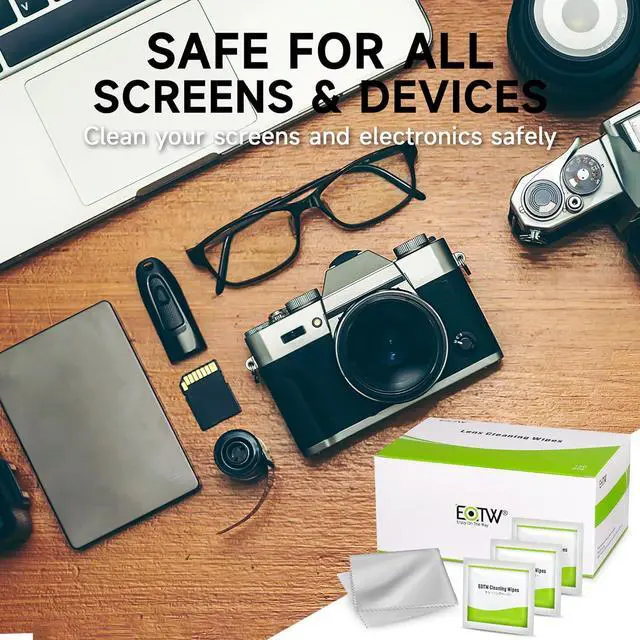 Alt view image 3 of 7 - EOTW Computer Screen Wipes Individually Wrapped Pre-moistened Electronic Monitor Cleaner Cleaning for iPhone iPad Tablet PC Keyboard Laptop, Pack of 120