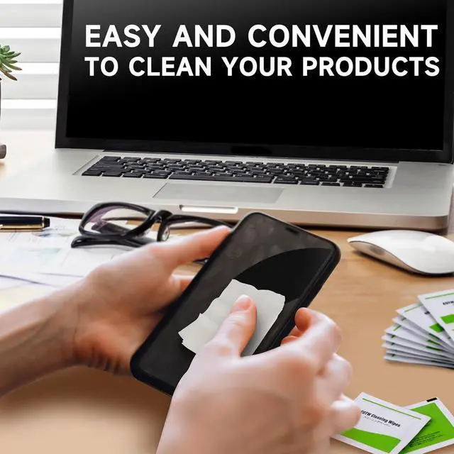 Alt view image 5 of 7 - EOTW Computer Screen Wipes Individually Wrapped Pre-moistened Electronic Monitor Cleaner Cleaning for iPhone iPad Tablet PC Keyboard Laptop, Pack of 120
