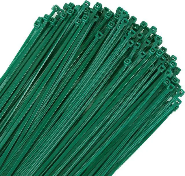 Main image of 4 inch 3mm Dark Green Nylon Garden Cable Zip Ties Self Locking Cable Ties Twist Ties, Multi-Purpose Cable Tie(100 Pcs)