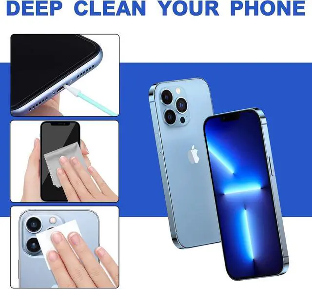 Alt view image 3 of 7 - Cleaning Kit for iPhone, Cleaning Tool for Phone Charging Port Speaker | Electronic Cleaning kit Compatible with iPhone Airpods Earbuds Camera USB C Lightning Port ipad (140PCS)