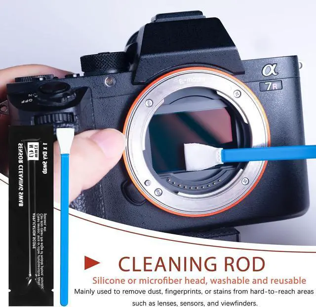 Alt view image 4 of 6 - Camera Cleaning kit - Professional Camera Lens Cleaning Kit,Complete DSLR & Mirrorless Camera Sensor Cleaning Set Kit with Lens Pen, Blower, Brush, and Solution for Photography Essentials