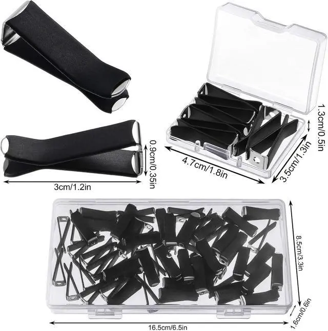 Alt view image 2 of 7 - Frienda 60 Pcs Car Vent Clips for Air Freshies Bulk | Square Head Air Conditioner Clips, with 2 Storage Box, Durable Auto Air Outlet Perfume Holders for Car Decoration Accessories