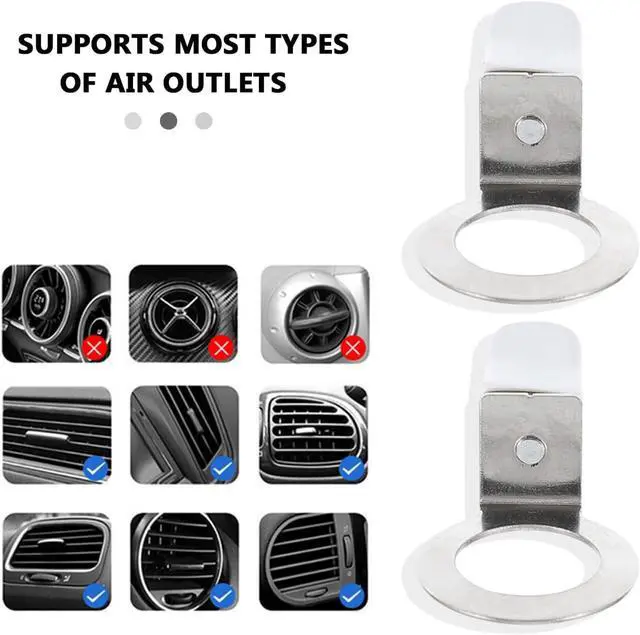 Alt view image 3 of 7 - 25 Pack Car Air Freshener Vent Clips Replacement Empty Essential Oil Diffuser Bottle Vent Clip Clamp Holder for Car Diffuser Bottle Glass Perfume Diffuser Cars Scents Hanging Freshener