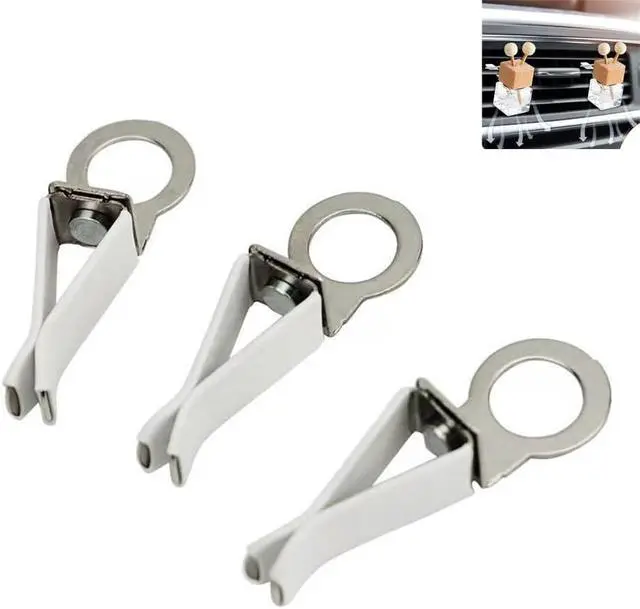 Alt view image 5 of 7 - 25 Pack Car Air Freshener Vent Clips Replacement Empty Essential Oil Diffuser Bottle Vent Clip Clamp Holder for Car Diffuser Bottle Glass Perfume Diffuser Cars Scents Hanging Freshener