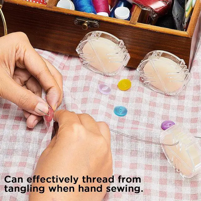 Alt view image 6 of 7 - Maitys 2 Pcs Thread Wax Beeswax for Hand Sewing,Colorless, Clear Case | Conditioner for Embroidery Quilting, Strengthens Sewing Line Reduces Fraying, Clear Case Storage, Natural Beeswax Formula