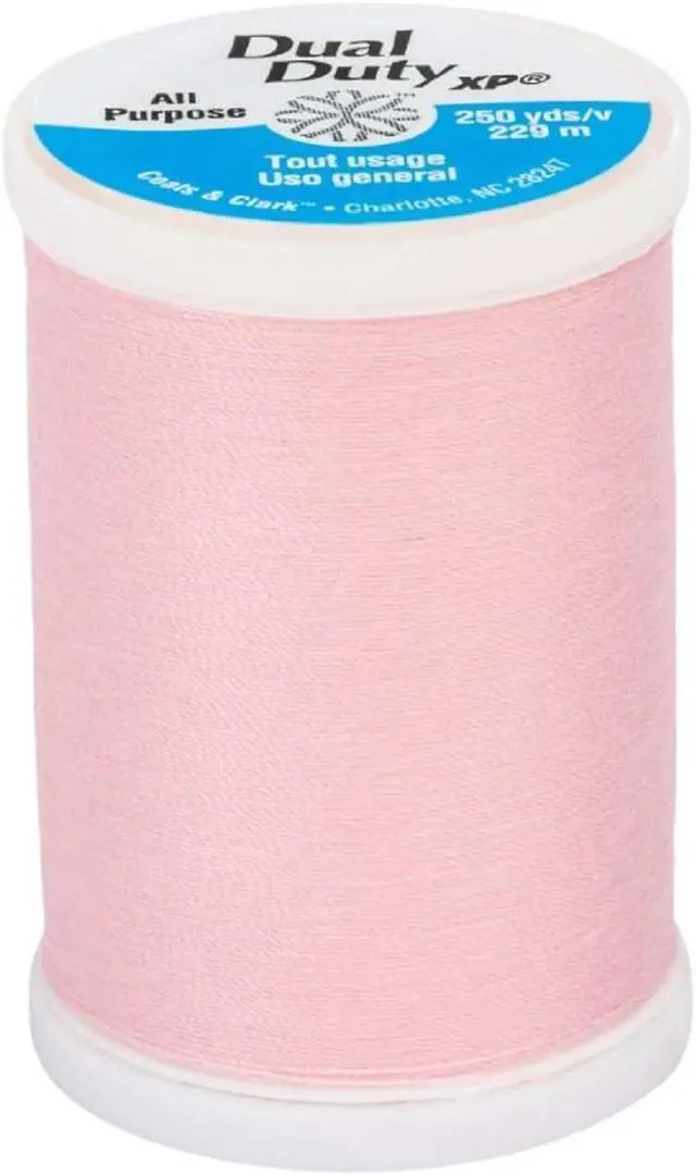 Alt view image 2 of 6 - Coats & Clark Dual Duty XP All Purpose Sewing Thread - S910 2 Pack - 250 Yards Each Spool - Bundle with Bella's Crafts Needle Threaders (Light Pink)