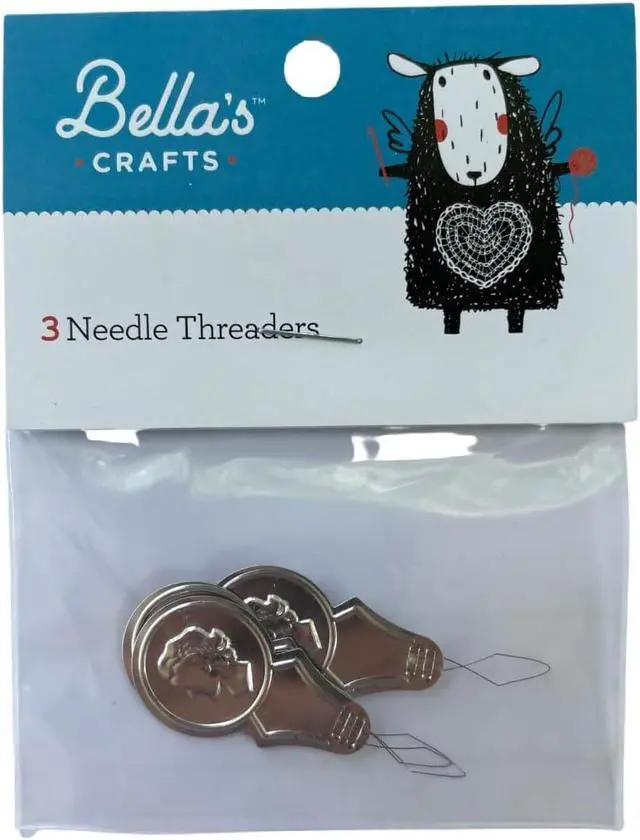 Alt view image 4 of 6 - Coats & Clark Dual Duty XP All Purpose Sewing Thread - S910 2 Pack - 250 Yards Each Spool - Bundle with Bella's Crafts Needle Threaders (Light Pink)