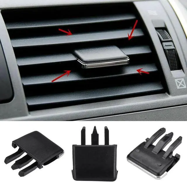 Alt view image 6 of 7 - 4 PCS Car Air Conditionings Vent Clip for Corolla, Black | 3 Claws Adjustable Professional AC Vent Clips, Car Air Vent Clips