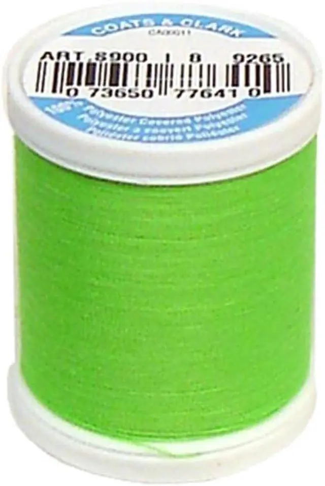 Alt view image 2 of 2 - Coats Thread & Zippers Dual Duty XP General Purpose Thread, 125-Yard, Neon Green