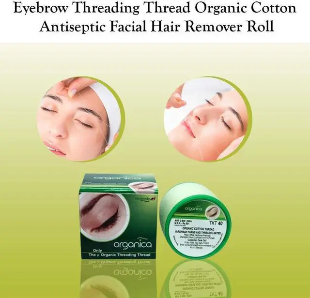 Alt view image 3 of 3 - Organica Face & Eyebrow Threading Thread Organic x 1 thread spool eyebrow makeup facial dermaplaning hair removal epilator tool