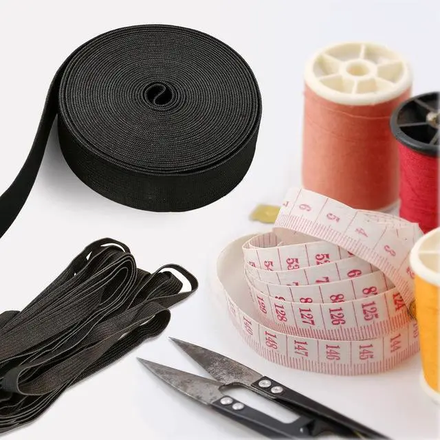 Alt view image 6 of 7 - Elastic Bands for Sewing 0.4 Inch 11 Yards, Wig Band Black Knit Elastic Spool High Elasticity for Wigs Waistband Pants Dress Swimwear Belt or Crafts DIY (Black-0.4 in * 11 Yard)