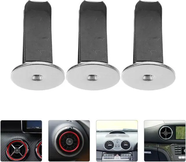 Alt view image 5 of 7 - 20 Pcs Black Metal Round Head Car Air Vent Clips Auto Freshener Clips Cars Air Conditioner Car Outlet Perfume Clips Air Fresheners Interior Accessories