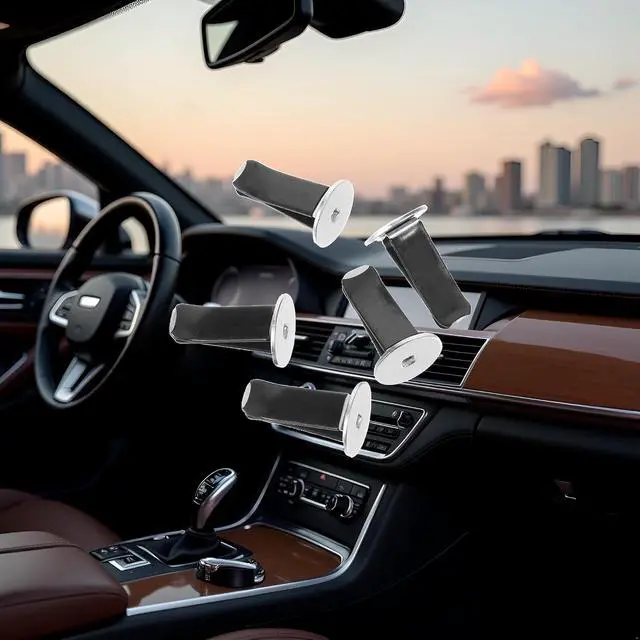 Alt view image 6 of 7 - 20 Pcs Black Metal Round Head Car Air Vent Clips Auto Freshener Clips Cars Air Conditioner Car Outlet Perfume Clips Air Fresheners Interior Accessories