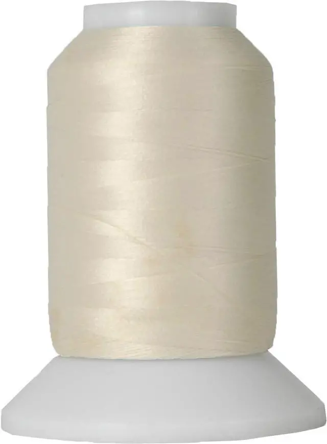 Main image of ThreadArt Wooly Serger Thread, Nylon 1000m, Ivory 9102 | Stretchy textured nylon serger thread for knits, swimwear, lingerie and soft seams. Great for loopers and coverstitch.