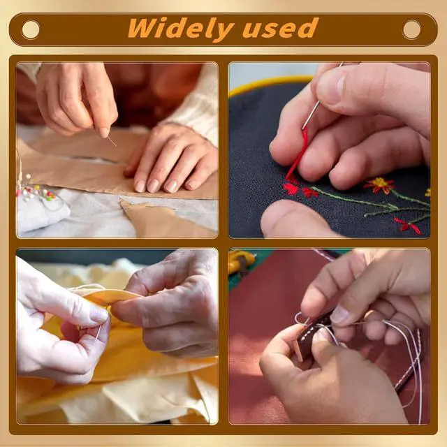 Alt view image 6 of 7 - GarfxG Self Threading Needles 15pcs Easy Threading Steel Hand Sewing Needle | Large Eye Sharp Self Threading Embroidery Needles for Hand Sewing, Metal Tube Storage, Blind Handmade Sewing Accessories