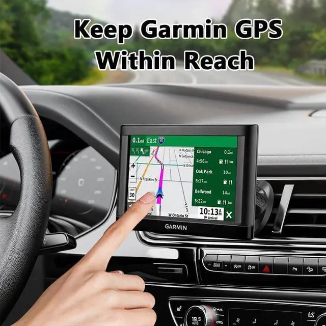 Alt view image 3 of 7 - GPS Holder for Car Air Vent Mount with Metal Hook and 17mm Ball Joint, Compatible with Nuvi GPS Devices