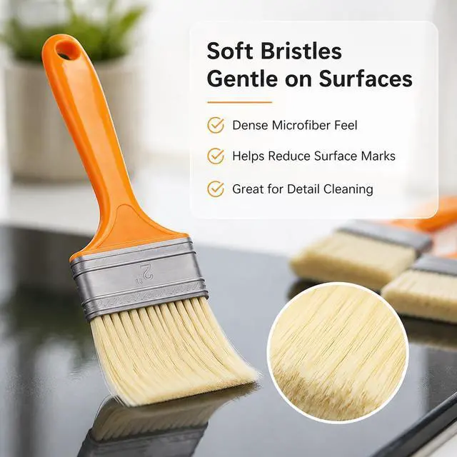 Alt view image 2 of 7 - 3 Pack Microfiber Duster Brush, Soft Bristles Detailing Brush Dusting Tools, Cleaning Brushes Duster for Auto Interior, Automotive Dashboard, Arts and Crafts, Digital Product, Keyboard