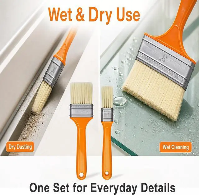 Alt view image 4 of 7 - 3 Pack Microfiber Duster Brush, Soft Bristles Detailing Brush Dusting Tools, Cleaning Brushes Duster for Auto Interior, Automotive Dashboard, Arts and Crafts, Digital Product, Keyboard