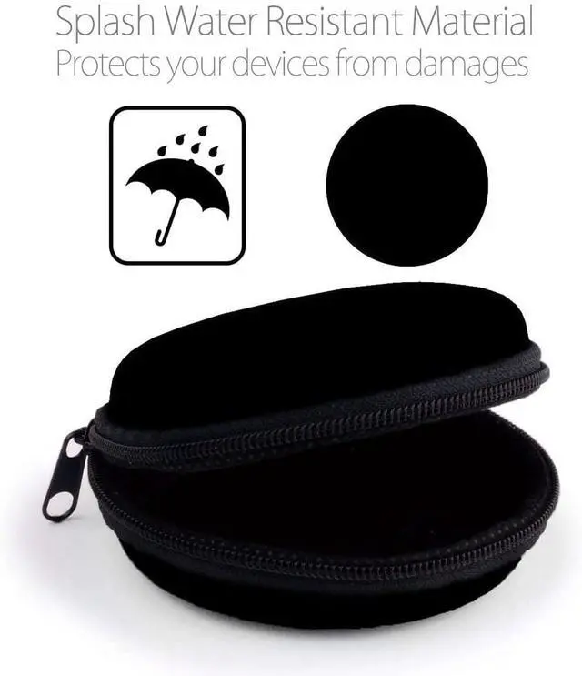 Alt view image 4 of 7 - Earphone Case MAS CARNEY Headphone Earbud Hard Protective Carrying Case Bag