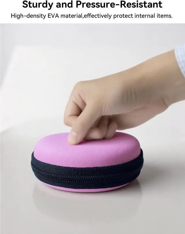 Alt view image 4 of 6 - Earphone Case MAS CARNEY Headphone Earbud Hard Protective Carrying Case Bag