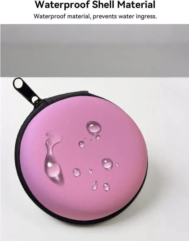 Alt view image 3 of 6 - Earphone Case MAS CARNEY Headphone Earbud Hard Protective Carrying Case Bag