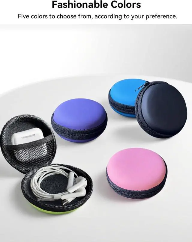 Alt view image 6 of 6 - Earphone Case MAS CARNEY Headphone Earbud Hard Protective Carrying Case Bag