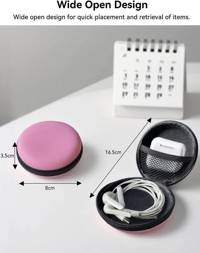 Alt view image 2 of 6 - Earphone Case MAS CARNEY Headphone Earbud Hard Protective Carrying Case Bag