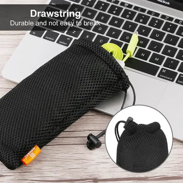 Alt view image 2 of 5 - Pouch Carry Bag, Organizer for Smart Phones/Power Bank/USB Flash Drive/SD Cards and Other Accessories(Black)