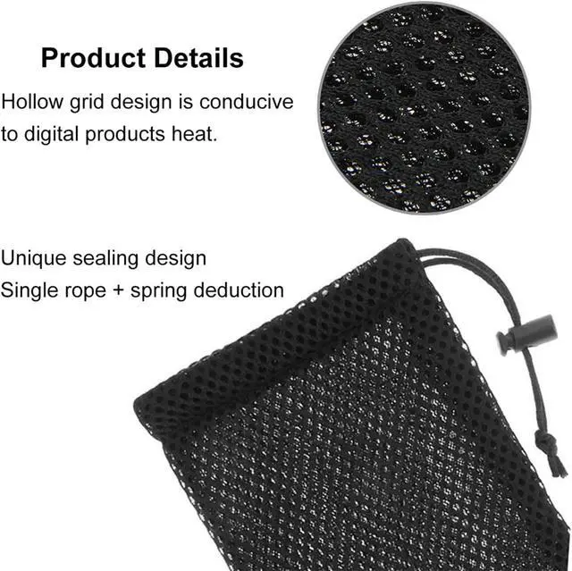 Alt view image 4 of 5 - Pouch Carry Bag, Organizer for Smart Phones/Power Bank/USB Flash Drive/SD Cards and Other Accessories(Black)
